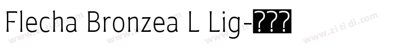 Flecha Bronzea L Lig字体转换